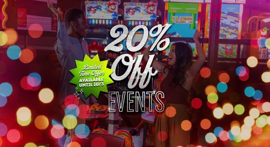 Limited Time Offer - 20% Off Holiday Events