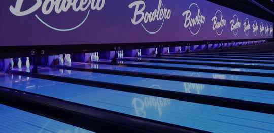 Lanes with a blue coloring