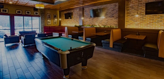 Billiards table and seating