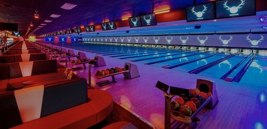 black light bowling lanes