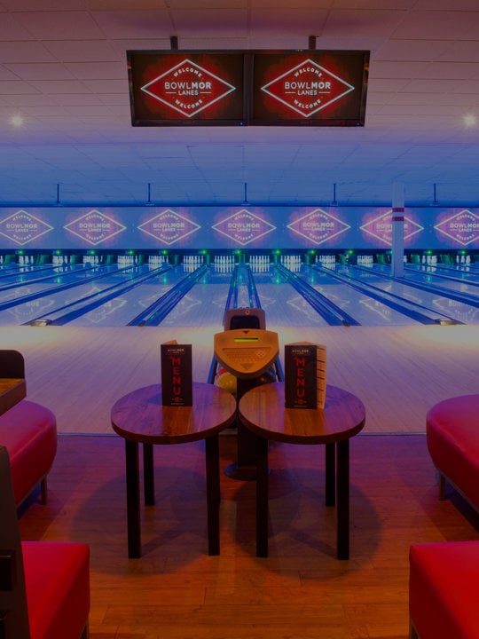 bowling lanes front view